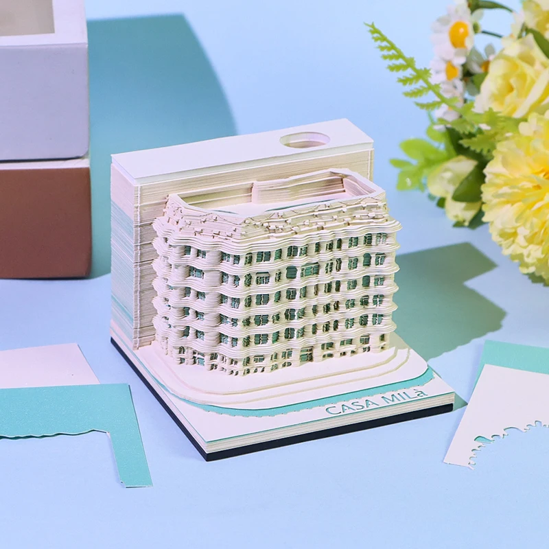 3D блокноты для записей бумажная модель квартиры блокнот с отверстием ручки