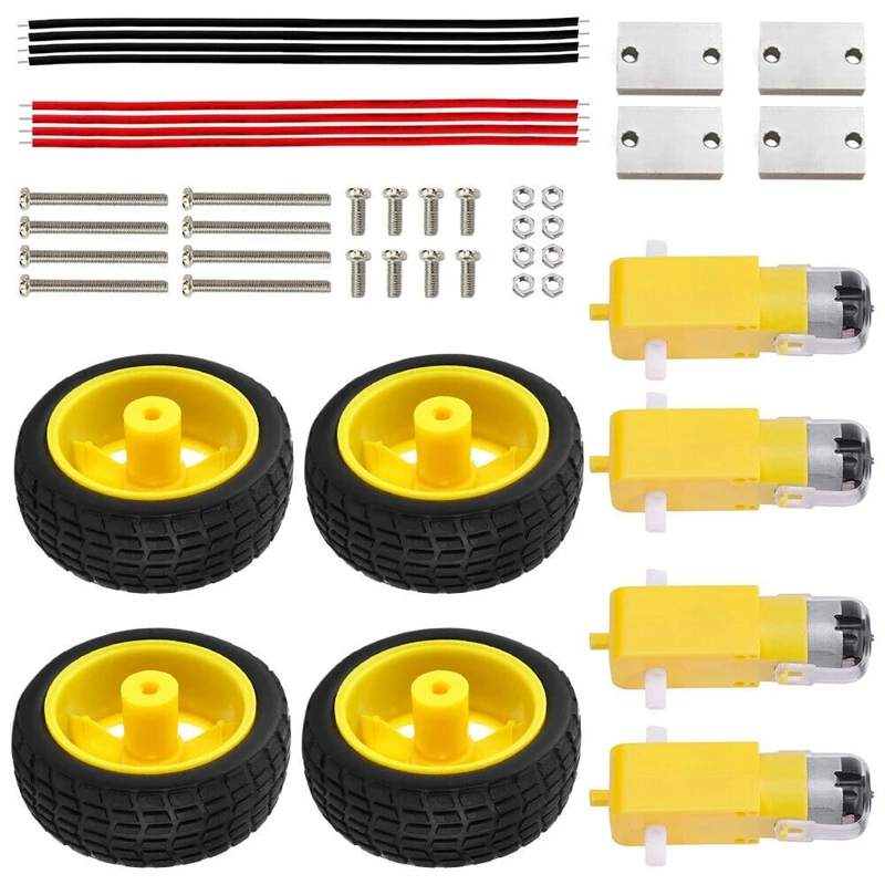 Лучшие предложения мотор и колесо для Arduino двигатель постоянного тока 3-6 в +