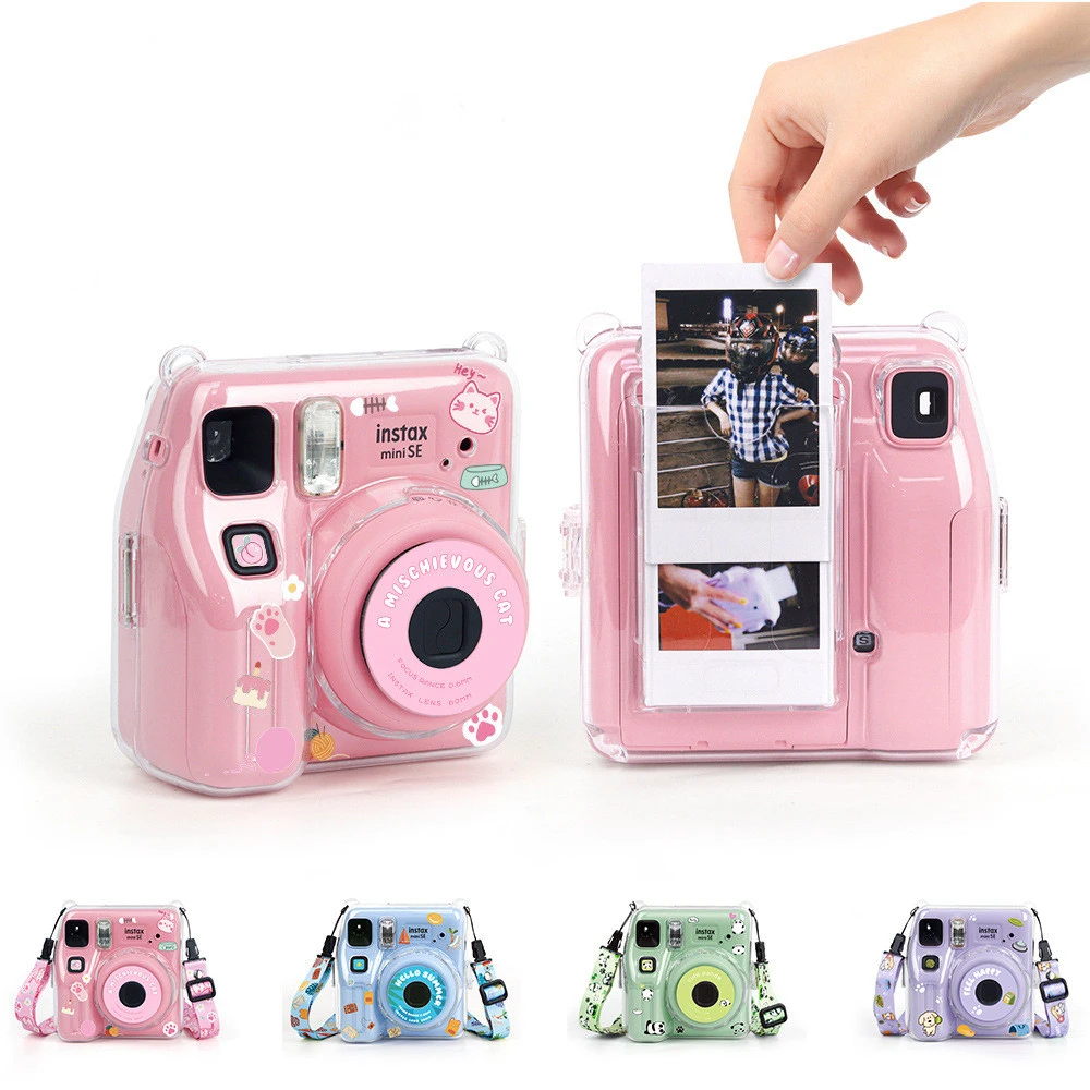 Прозрачная блестящая фотосумка для Polaroid Instax mini SE