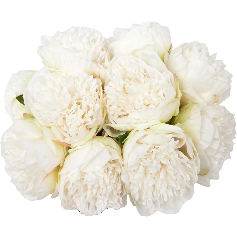 

10Heads Artificial Peony Silk Peony Flower for Home Wedding Party Festival Decor