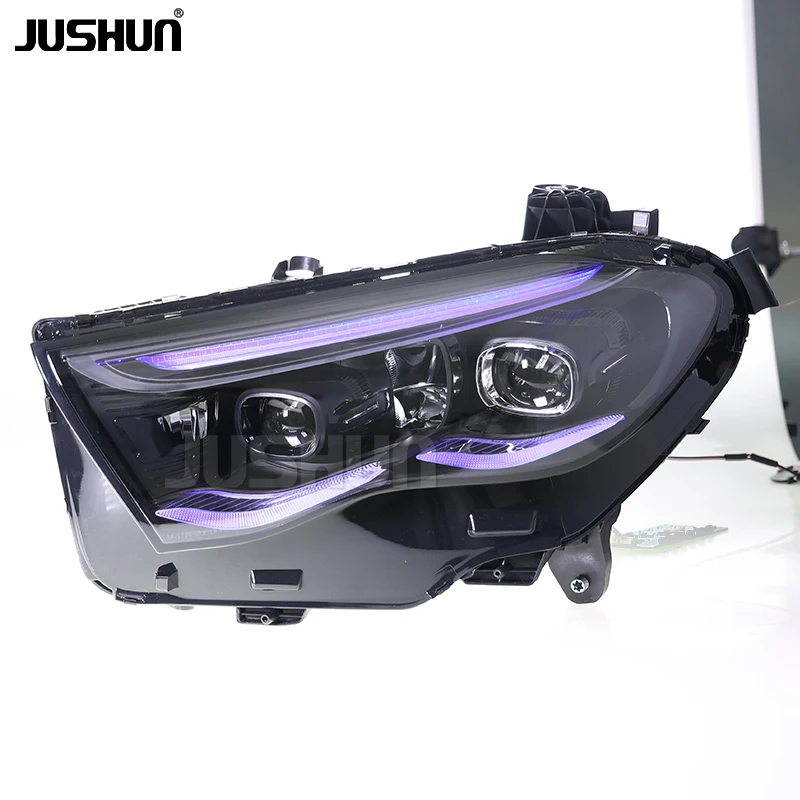 Фото Светодиодные фары JUSHUN для E-Class W214 2024-2025: Обновление переднего освещения, установка Plug and Play №4