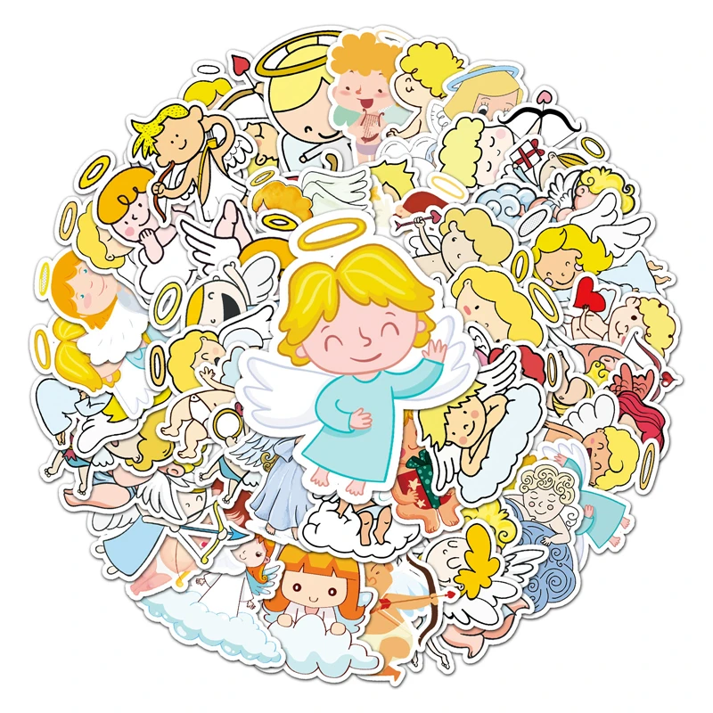 

Angel Stickers Decal Scrapbooking Diy Pasters Home Decoration Phone Laptop Waterproof Cartoon Accessories Decorations Gifts