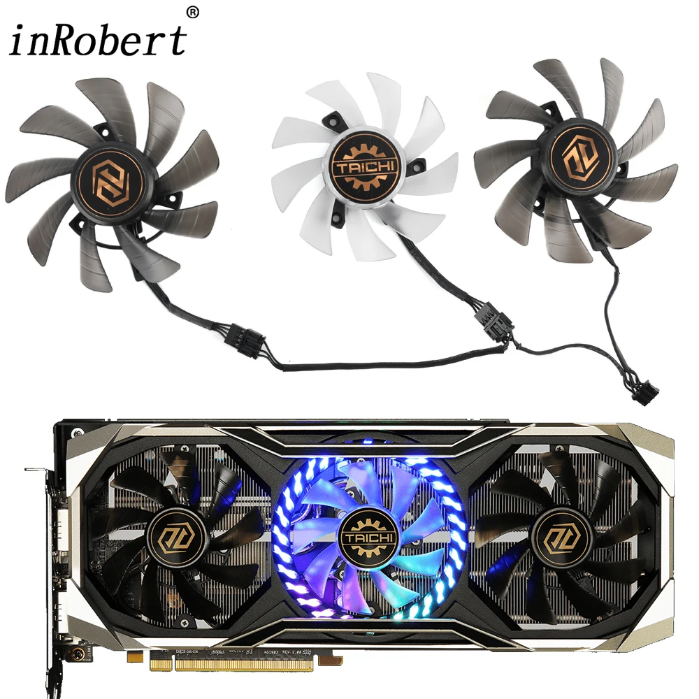 

New 85MM T129215BU T128015BU Cooler Fan Replacement For ASROCK AMD Radeon RX 5700 XT Taichi X 8G Graphics Video Cards Cooling