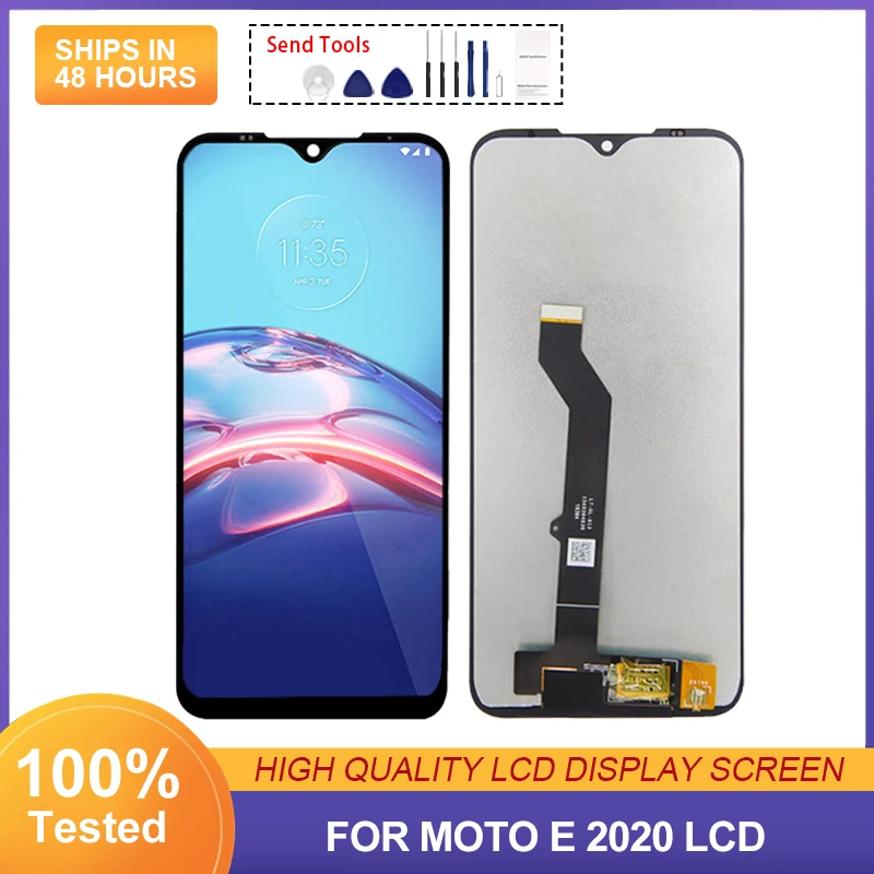 

ЖК-дисплей 6,2 дюйма XT2052 для Motorola Moto E 2020 с сенсорной панелью и дигитайзером XT2052DL в сборе с рамкой, бесплатная доставка