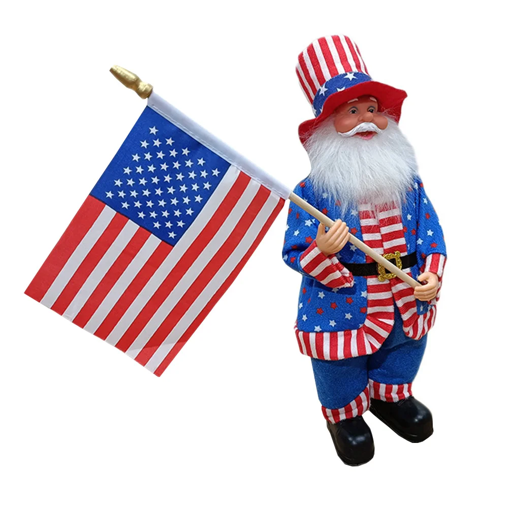 

Lovely Independence Day Party Doll Adorn Party Adorn Hat Old Man Doll Adorn