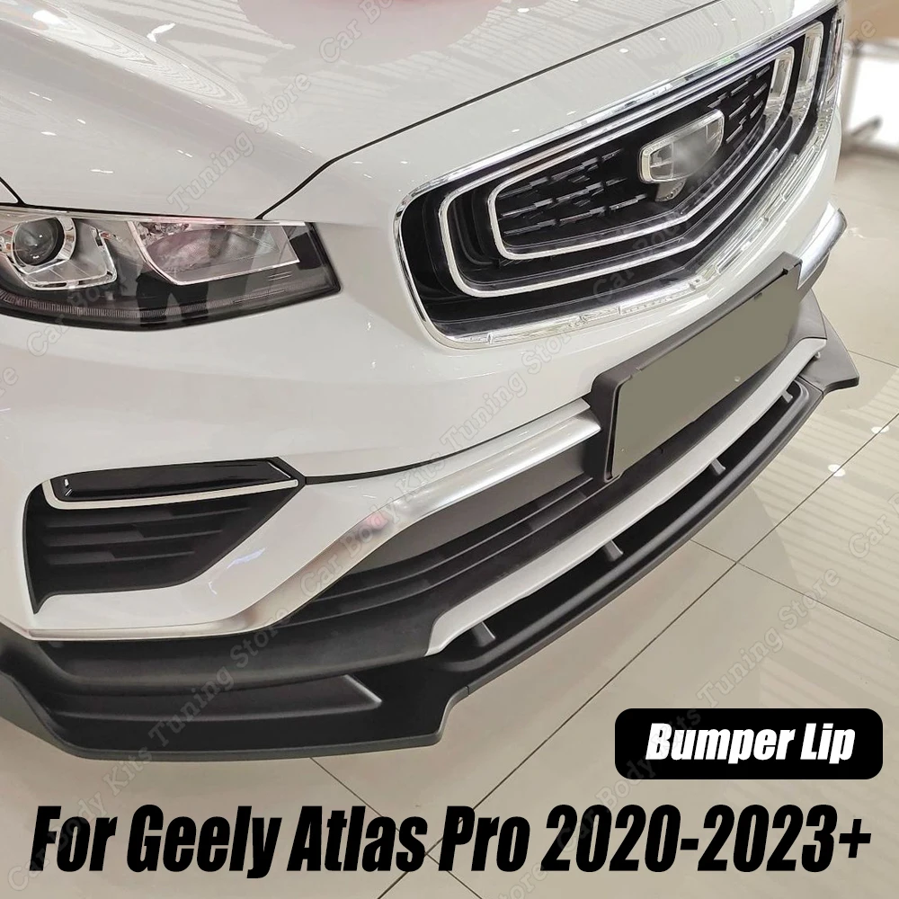 

Автомобильный передний бампер, разветвитель для губ, спойлер, диффузор, защитная отделка для детской модели 2020 2021 2022 + черные аксессуары с блеском