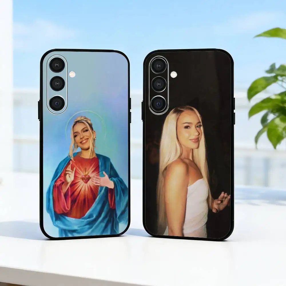 Фото Чехол для телефона Singer B-Bad G-Gyal Da Me для Samsung A73,72,71,53,52,51,22,91,80, мягкий черный чехол №1