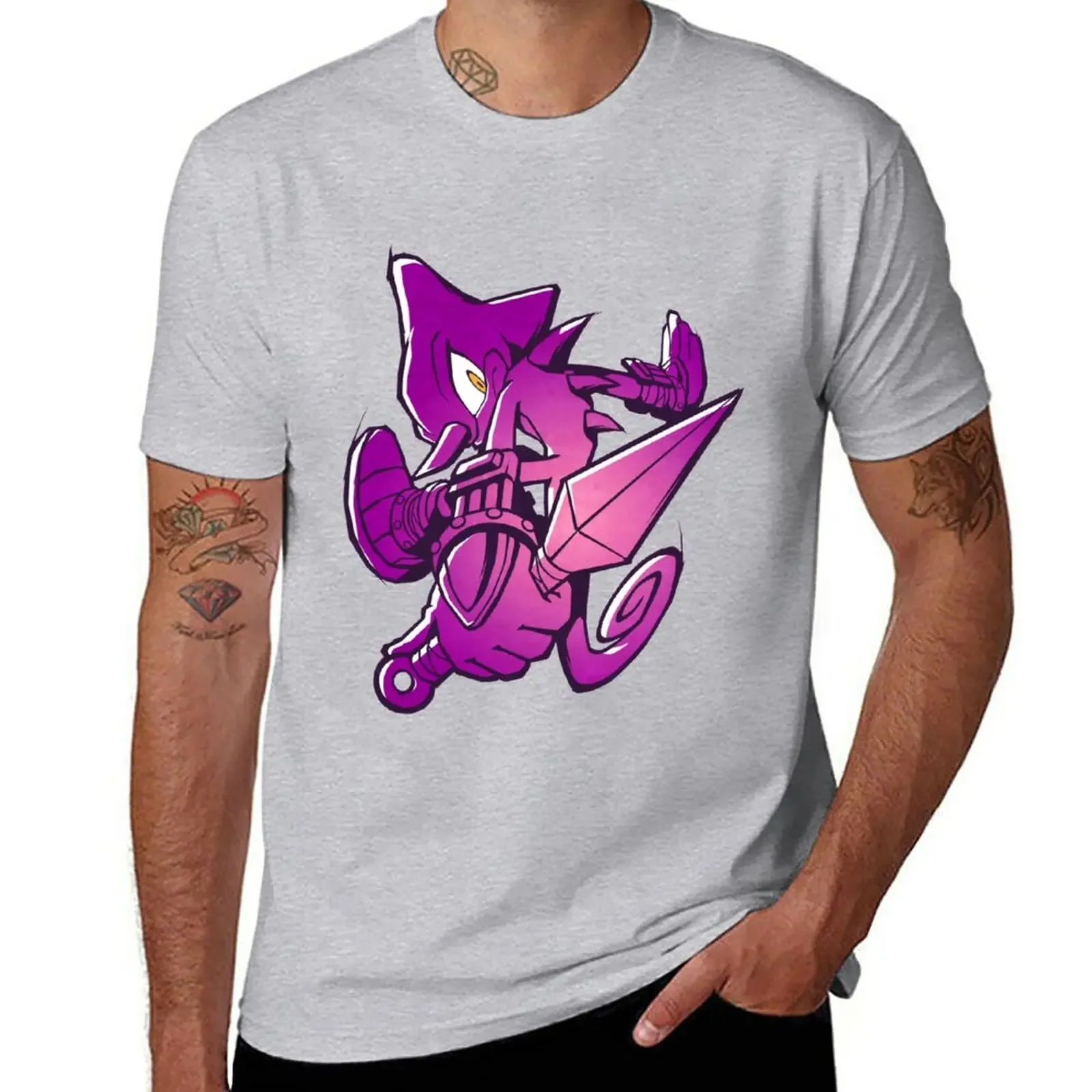 Футболка мужская Винтажная с принтом Espio хамелеон манга аниме