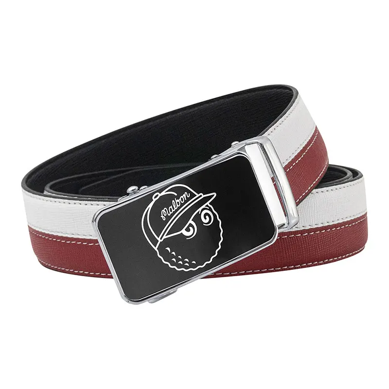 Men's Belt Golf Sports Belt Automatic Buckle Colorblock High Quality Casual Belt Length Self Cut Free Shipping