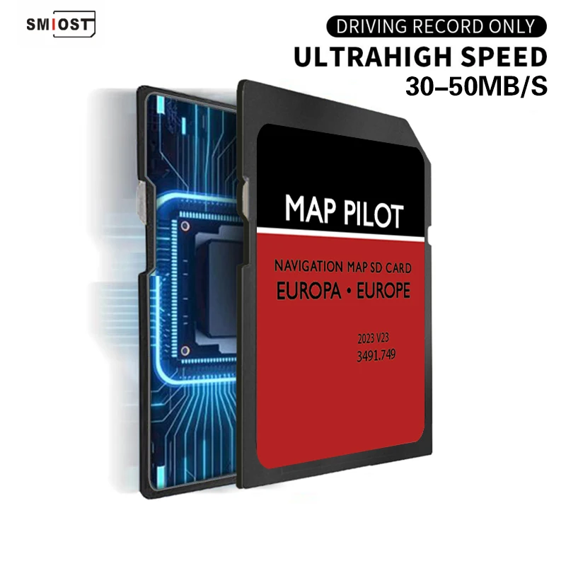 Фото SD-карта на 8 ГБ, карта Европы для автомобиля Mercedes A/B/C/E/CLA/CLS/GLA/GLK SAT NAV 2023, аксессуары для системы программного обеспечения GPS Becker №5