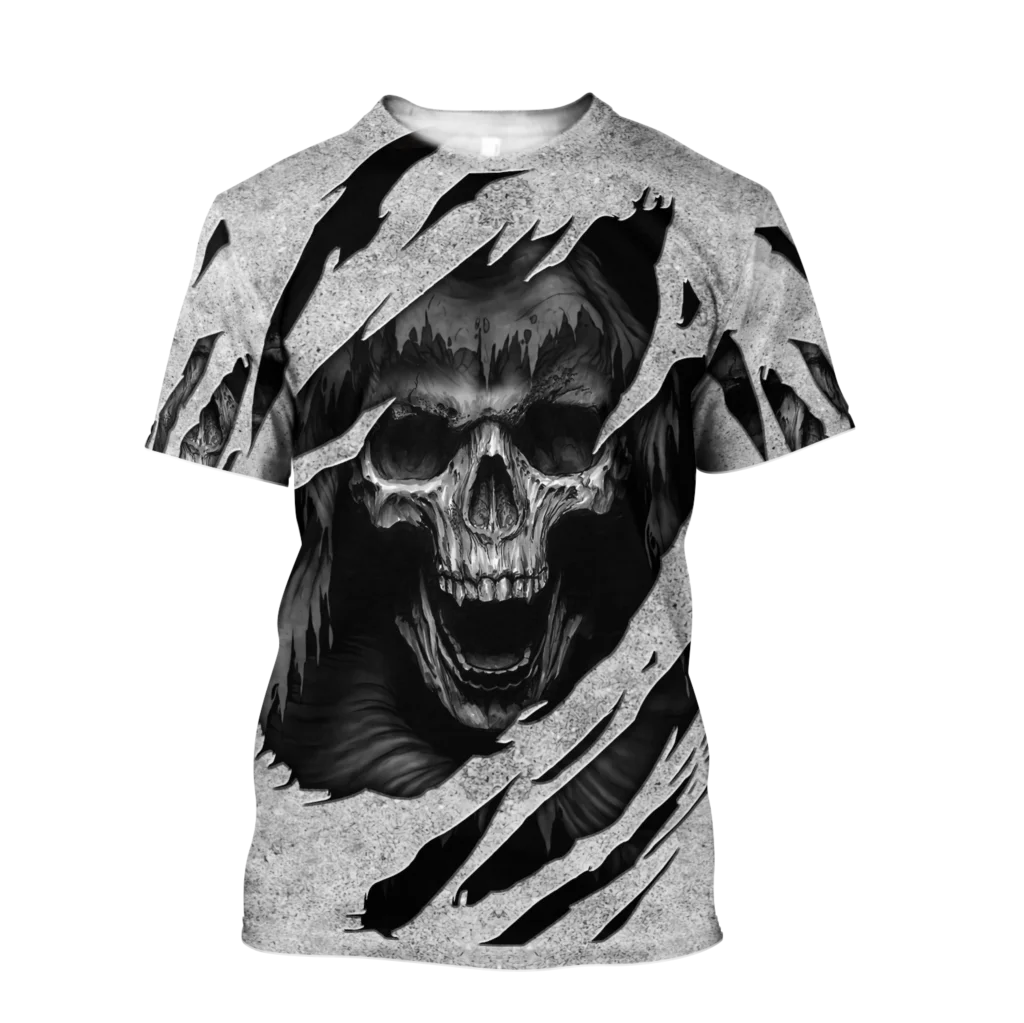 

2021 Harajuku cartoon gothic print short sleeve Retro T-shirt women tops Summer streetwear O-neck t tee shirt