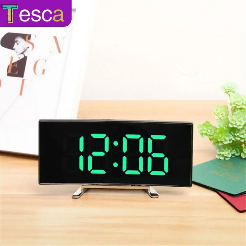 

Home Decoration Electronic Clock With Temperature Date Time Creative Led Plug-in Mode Multifunctional Alarm Clock Desk Decor
