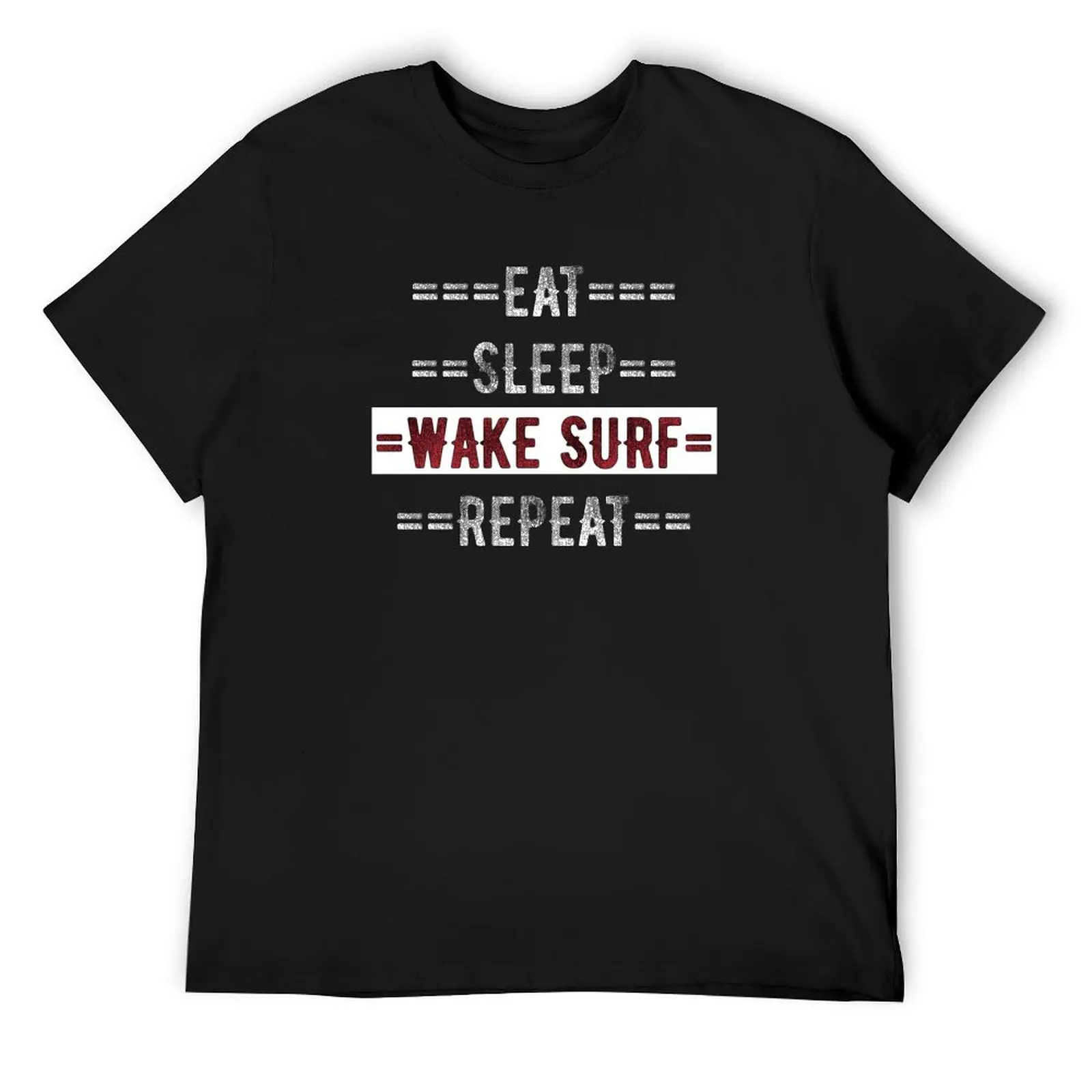 Подарок для Wakesurfers Eat Sleep Wake Surf Повторите футболку кавайная одежда рубашки