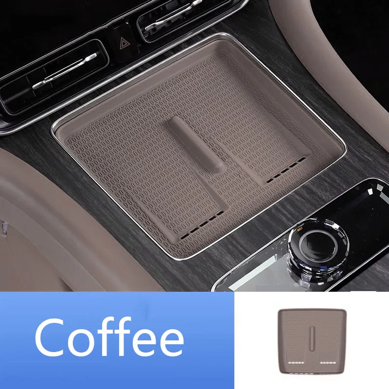 

Для AITO M9 2024, автомобильные аксессуары для интерьера, центральное управление, хранение, беспроводная зарядка, силиконовая противоскользящая накладка