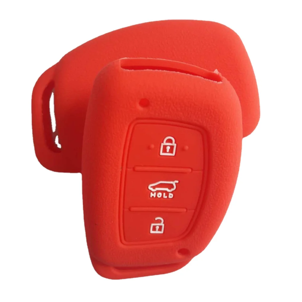 Keyless FOB Entry Remote Shell Silicone Case For Hyundai ix35 Avante Sonata Santa Fe Mistra Tucson Skin Jacket Holder 3 Button | Автомобили