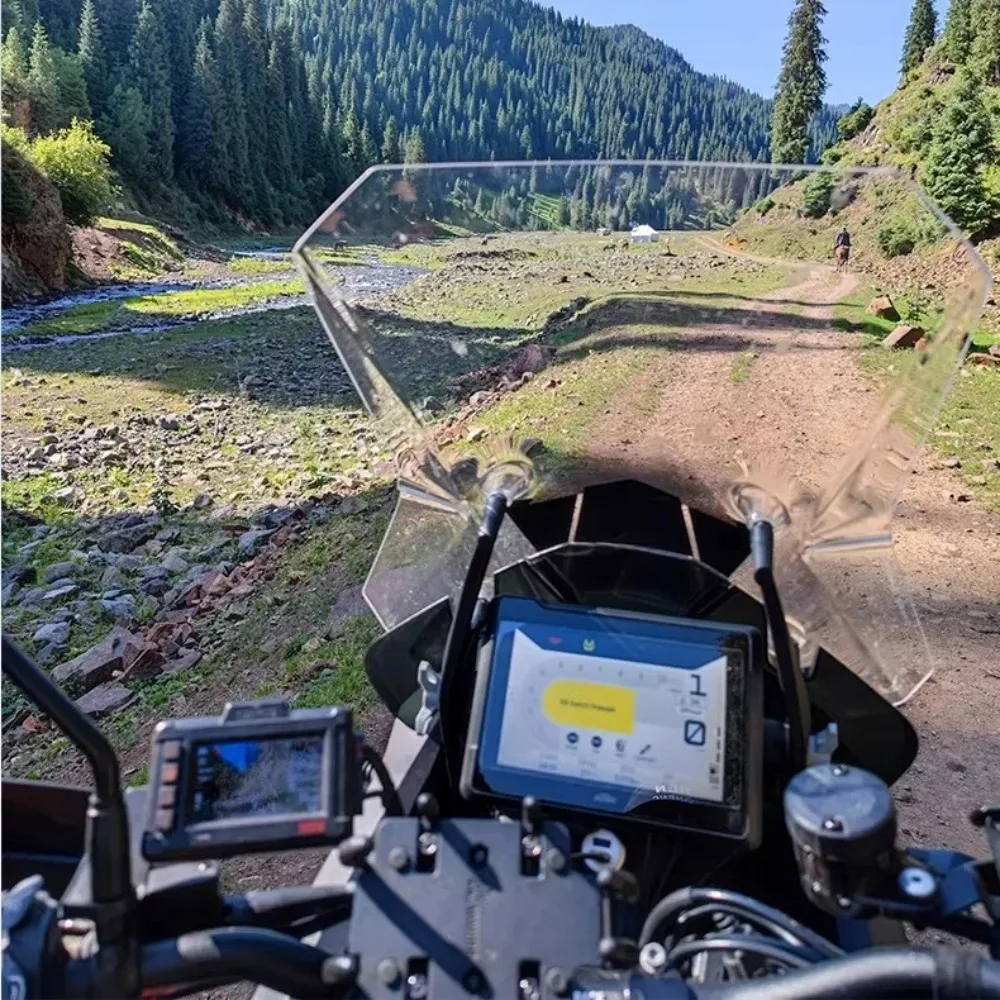 Фото Для KTM 1290 Super Adventure S 2021-2022: Увеличенное прозрачное ветровое стекло (Parabrisas Parabrezza) – Аксессуары для мотоциклов (Куполино) №4