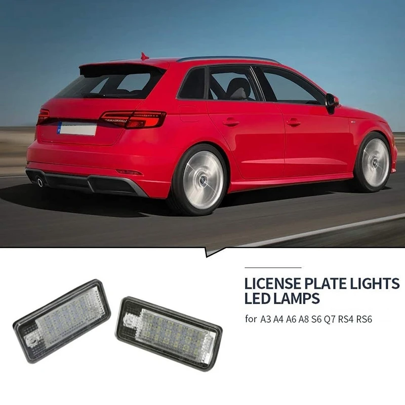 Автомобильный фонарь с номерным знаком для Audi A3 S3 8P A4 B6 B7 A5 A6 4F Q7 A8 S8 C6
