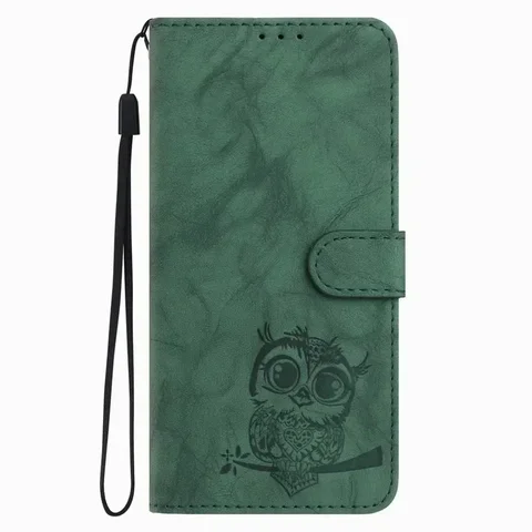 Чехол с тиснением совы для Samsung Galaxy A40 A41 A42 A50 A50S A51 A52 A52S A53 A54 A55 A56 A70 A71 5G Чехол-кошелек для телефона с картой # ДОБ