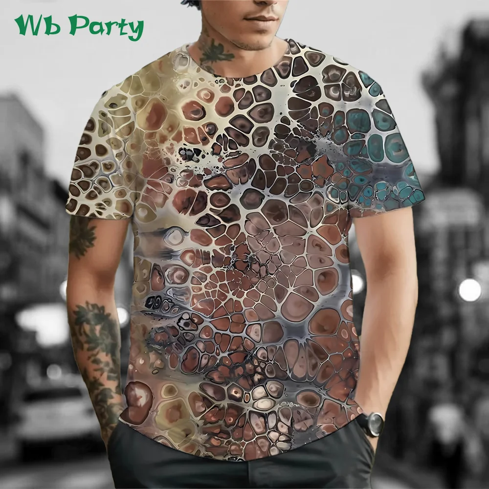 이불 abstrakcyjny wzór ubrania męskie śmieszne T-shirt letnie koszulki z krótkim rękawem t-shirty dla mężczyzn odzież topy