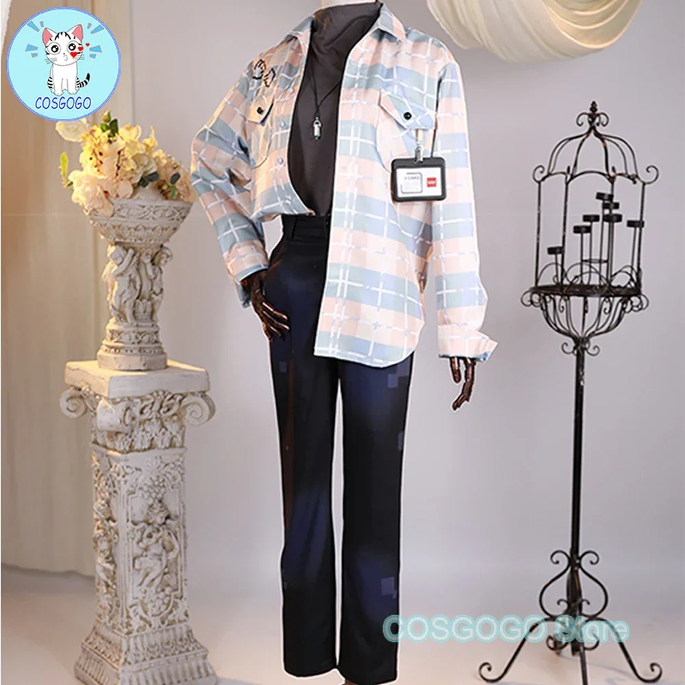 Костюм для косплея Game Nu: Carnival Eiden стильный мужской кожный модный наряд