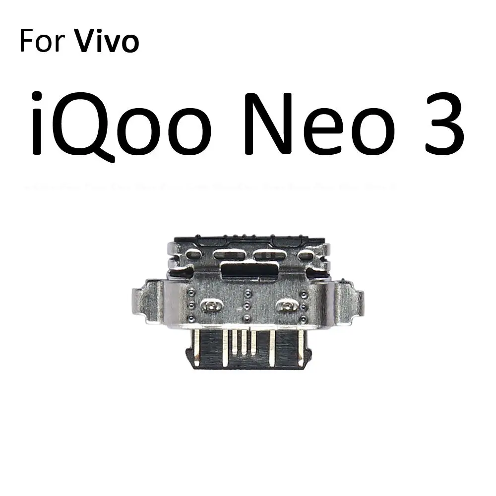 Разъем Type-C Micro USB для зарядки разъем док-станции порт Vivo iQOO Neo 3 U1 Z1 Z1x NEX двойной