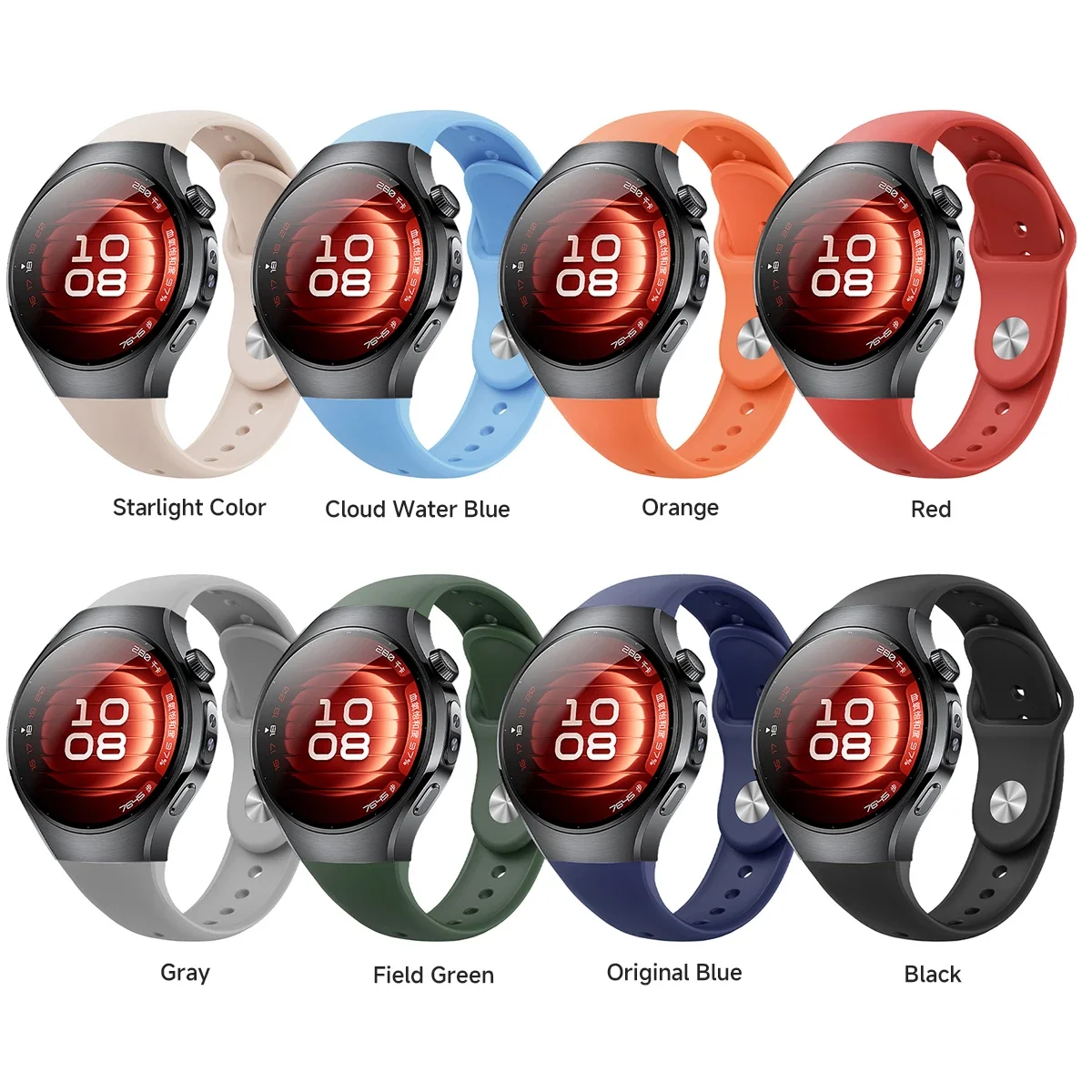 Фото Новый силиконовый ремешок без зазоров для часов Huawei Watch 5, 46 мм, спортивный браслет Bnad для Huawei Watch 5, 42 мм, ремешок для часов №3