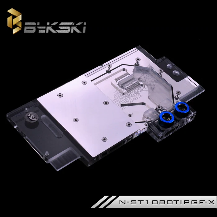 Bykski Full Cover GPU RGB-блок с водяным охлаждением для ZOTAC GTX 1080Ti PGF N-ST1080TIPGF-X