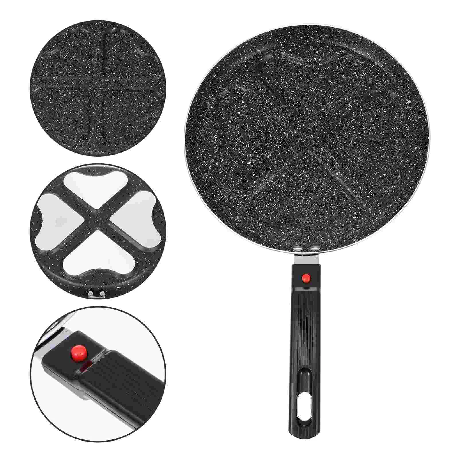 

Frying Pan Kitchen Breakfast Pan Household Non-stick Pan 4 Hole Fried Egg Pan for Restaurant Kitchen