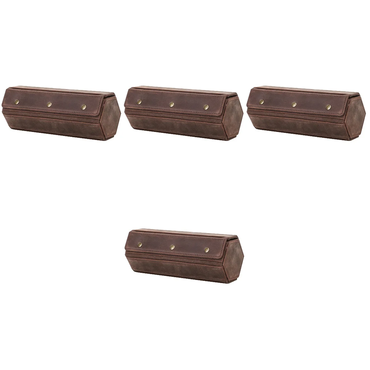 

4 Count Watch Bag Roll Travel Case Men’s Storage Box Miss Retro Watches