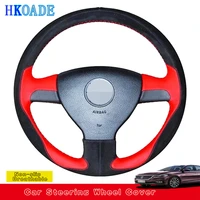 customize diy soft suede leather car steering wheel cover for volkswagen vw golf 5 v golf plus polo jetta tiguan touran caddy