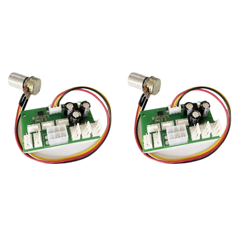 

2Pcs Computer Case Miner Fan Speed Controller 8-Channel Fan Hub PWM High-Power Violent Fan Controller Fan Speed Governor