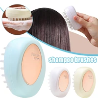 creative petal silicone shampoo brush reusable multipurpose scalp massage brush washable hair brush durable soft for women men