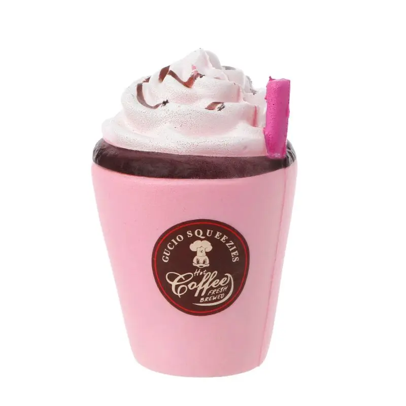 

11CM Coffee Cup With Straw Squishy toys Kawaii Scent Slow Rising Squeeze Doll