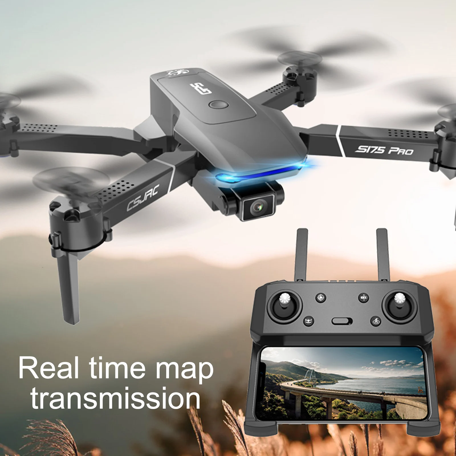 

GPS Remote Control Quadcopter 4K Dual Camera Intelligent Follow Flight RC Drone Airplanes Toys for Kid Children