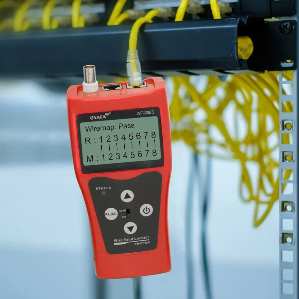 NOYAFA NF-308S тестер сетевого кабеля измерительная длина схемы развода ЖК-дисплей