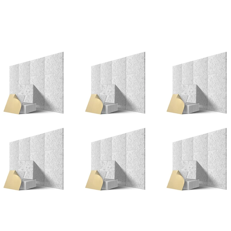 

72 шт./упаковка, самоклеящиеся акустические панели, 12X12X0,4 дюймов