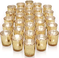 votive candle holders set of 12 speckled mercury silver glass candle holder bulk ideal for rehearsal dinner decor wedding