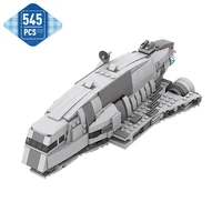 moc space wars imperial gozanti class cruiser tie spaceship building blocks imperial freighter carrier model diy kid toys gift