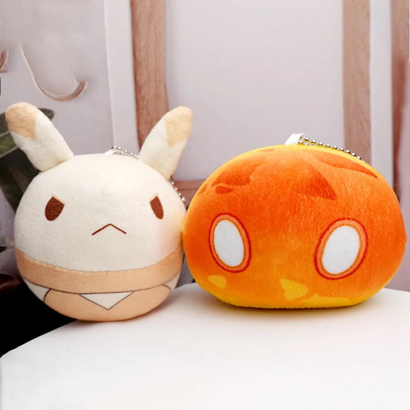 

Game Genshin Impact Cute Plush Key Chains Morax Klee Cosplay Bomb Doll Dango Keychain Women Men Cartoon Pendant Keyring Gifts