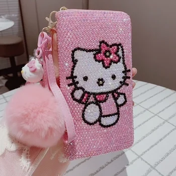 Kawaii Hello Kitty Diamond Money Folder Bag