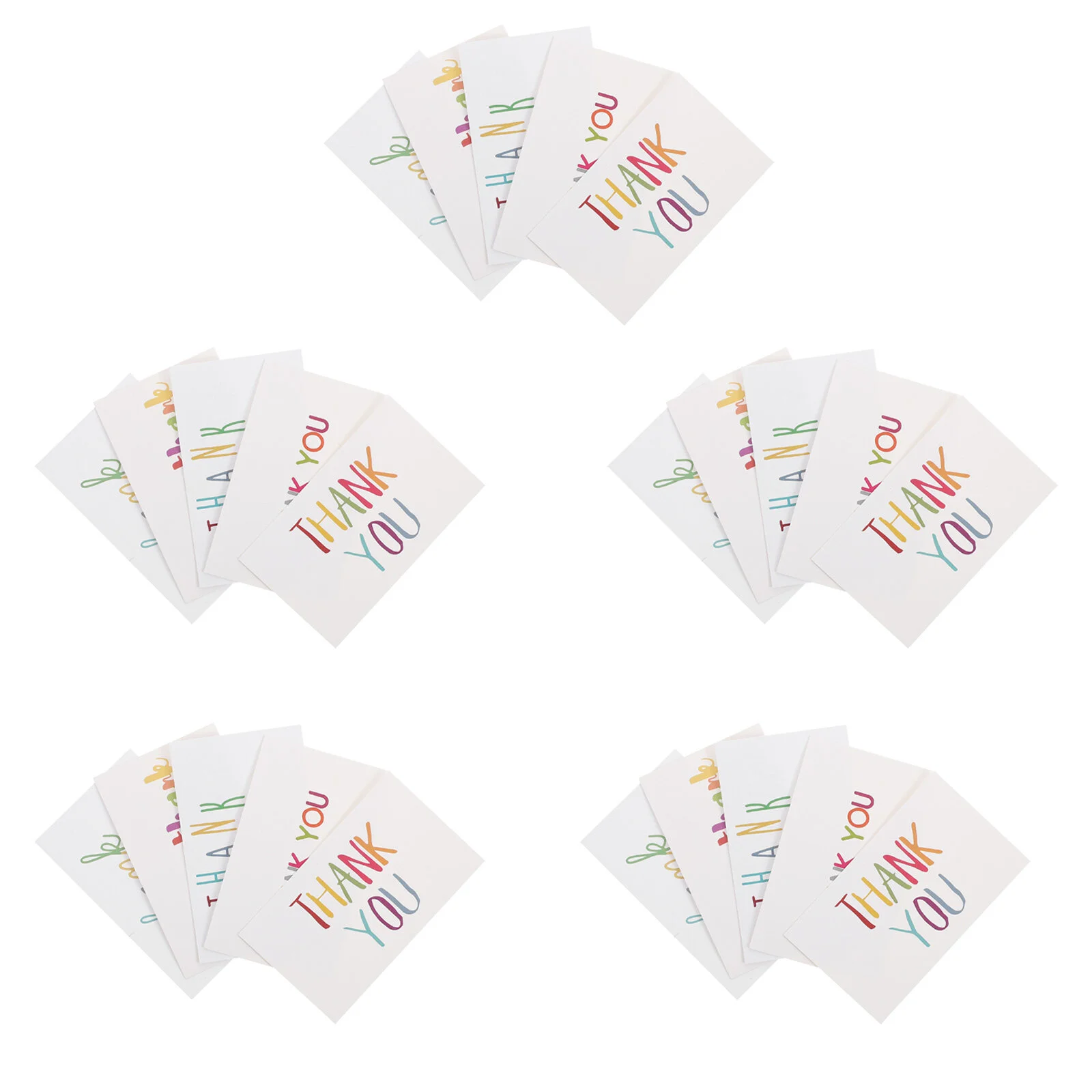 

150 шт., карточки с надписью «Thank You»