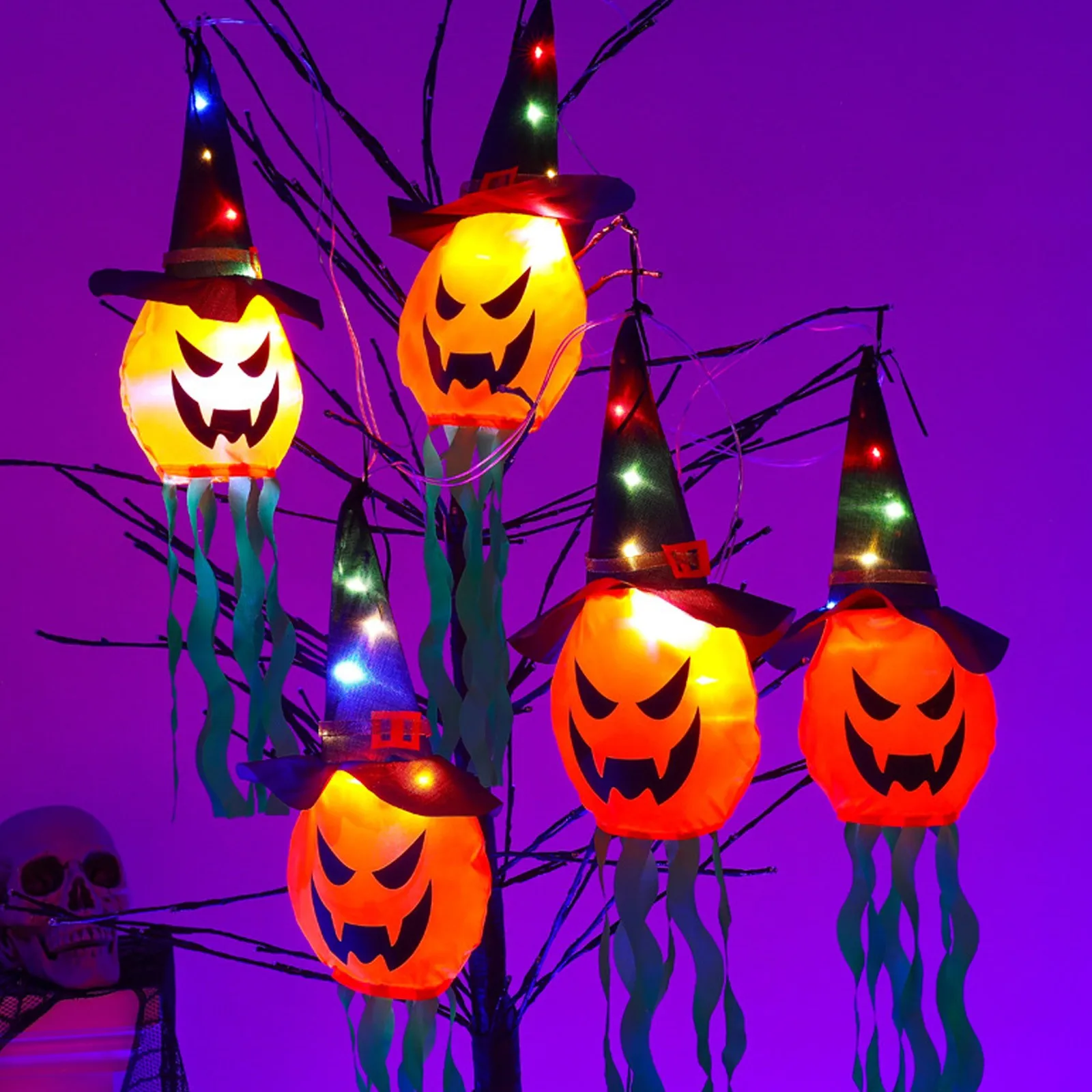 

Halloween Decoration Lights Pumpkin Atmosphere Lights For Cool Bedroom Decor for Girls Sticks Pack Christmas Party Favors Adults