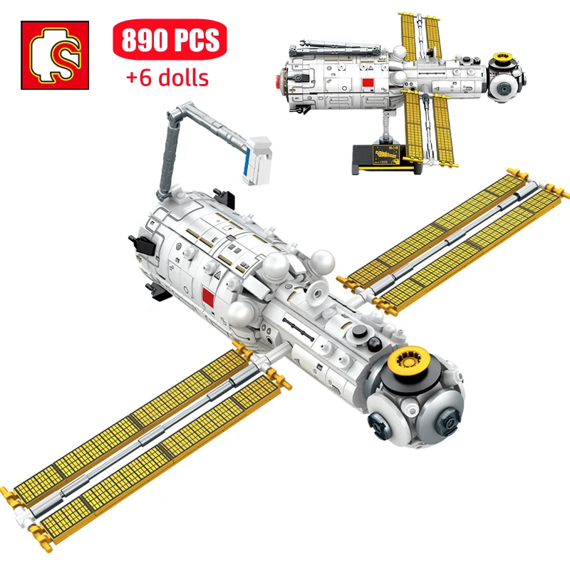 

SEMBO Space Station Core Cabin Model Building Blocks City Ideas Shuttle Satellite Astronaut Figures Bricks Children Toys Gifts