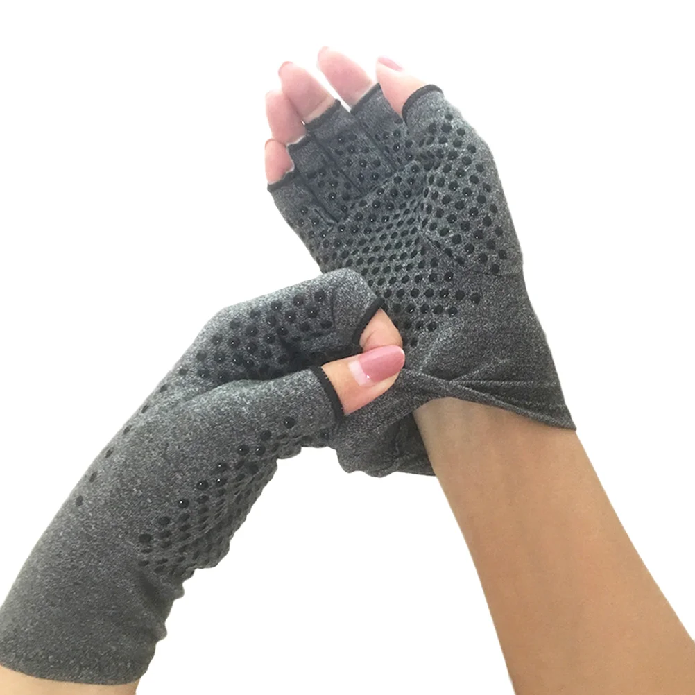 

Gloves Arthritis Women Tendonitis Open Finger Glove Men Carpal Tunnel Fingerless