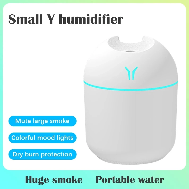 

250ML Mini Ultrasonic Air Humidifier Romantic Light USB Essential Oil Diffuser Car Purifier Aroma Anion Perfume Mist Maker