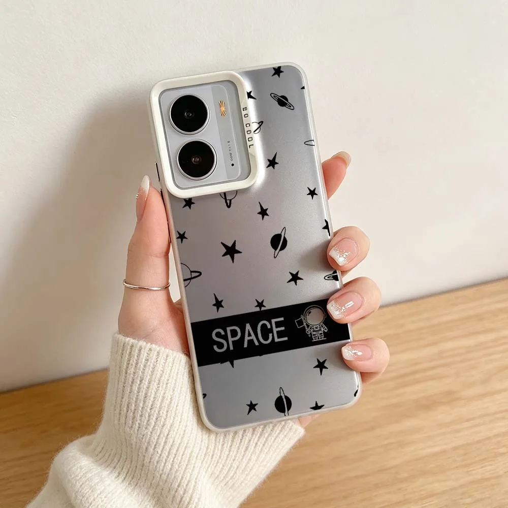 Фото Чехол Design Stars Space для Realme 14X 14 13 12X 12 11X 11 10 9i C67 C75 V60 70 C25Y Pro, серебристый цветной чехол для телефона. №5