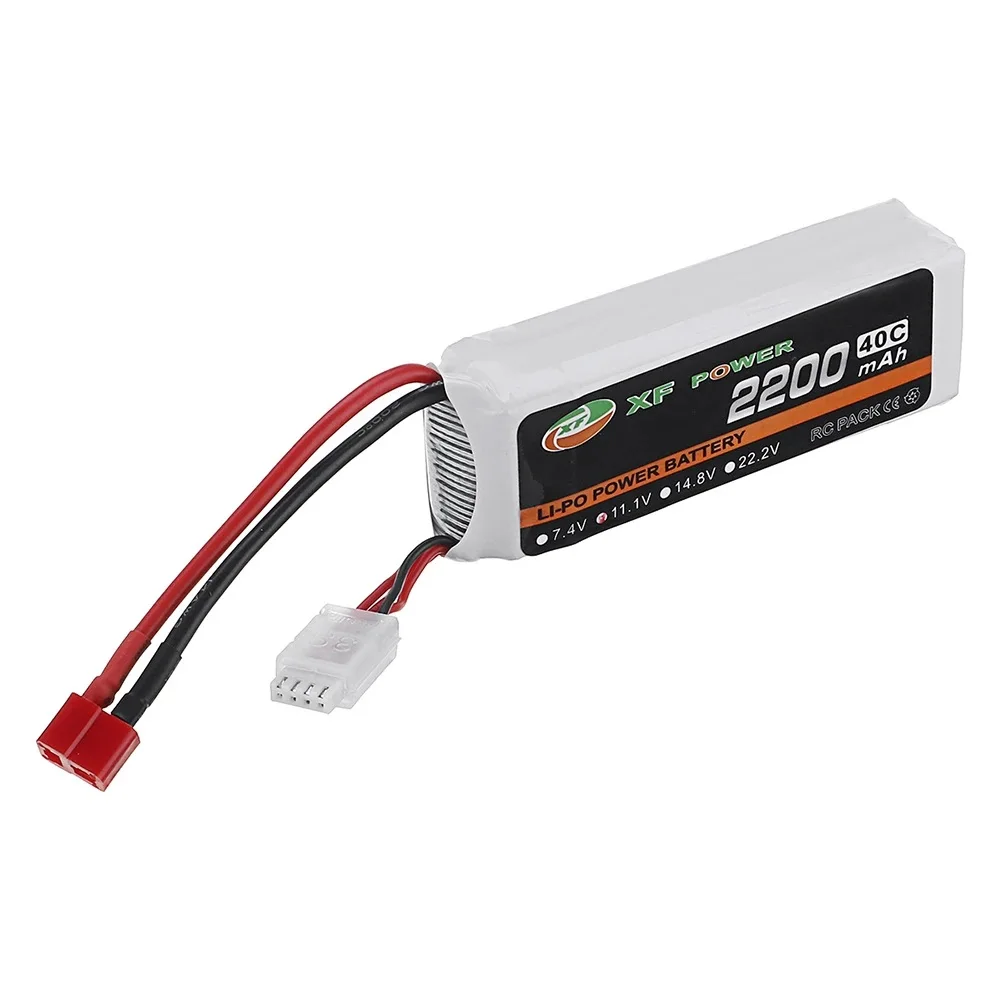 

XF POWER 11,1 V 2200mAh 40C 3S Lipo Battery T Plug для радиоуправляемого автомобиля вертолета