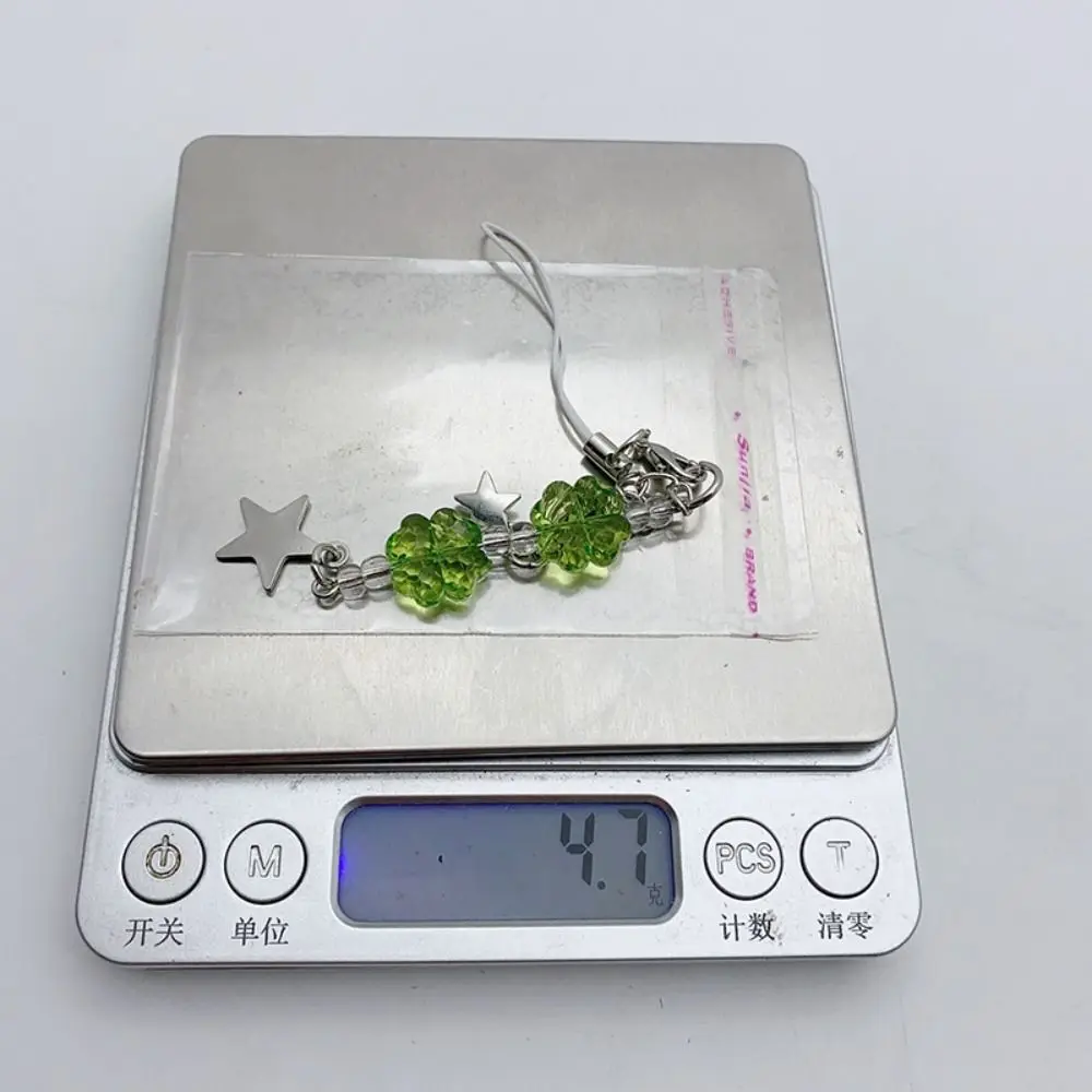 Летние подвески для телефона Lucky Grass освежающий зеленый четырехлистный клевер