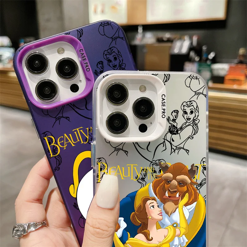 Disney Красавица и Чудовище для OPPO A98 A96 A95 A94 A78 A76 A74 A60 A58 A57 A55 A53 A38 A37 A36 A35 A31 красочная