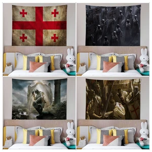 Knights Templar Chart Tapestry Hippie Flower Wall Carpets Dorm Decor Wall Art Decor